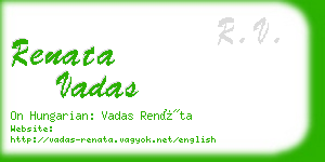 renata vadas business card